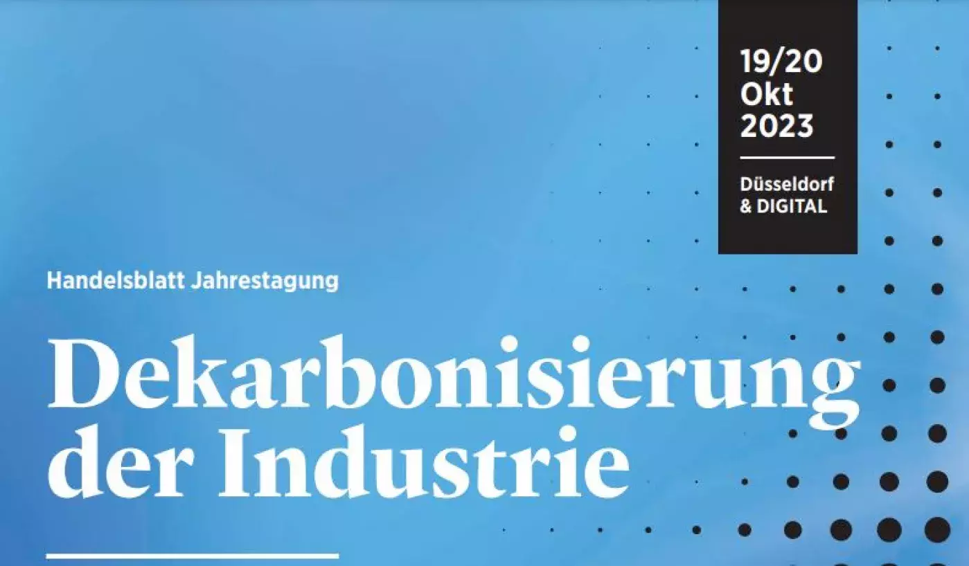 Handelsblatt Jahrestagung Dekarbonisierung Der Industrie | VNG Handel ...